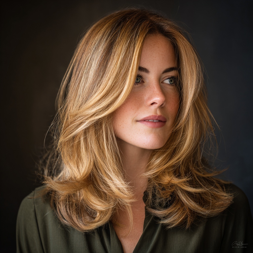 Golden Wheat Foilyage Flow for Soft Radiance