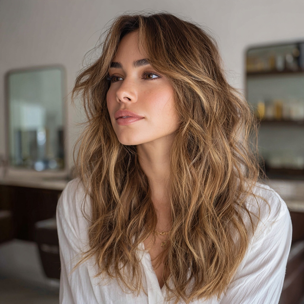 Hazelnut Shag with Breezy Movement