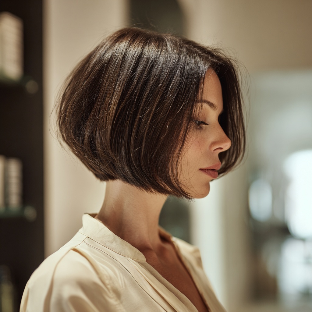 Hidden Undercut Bob Framing Soft Precision