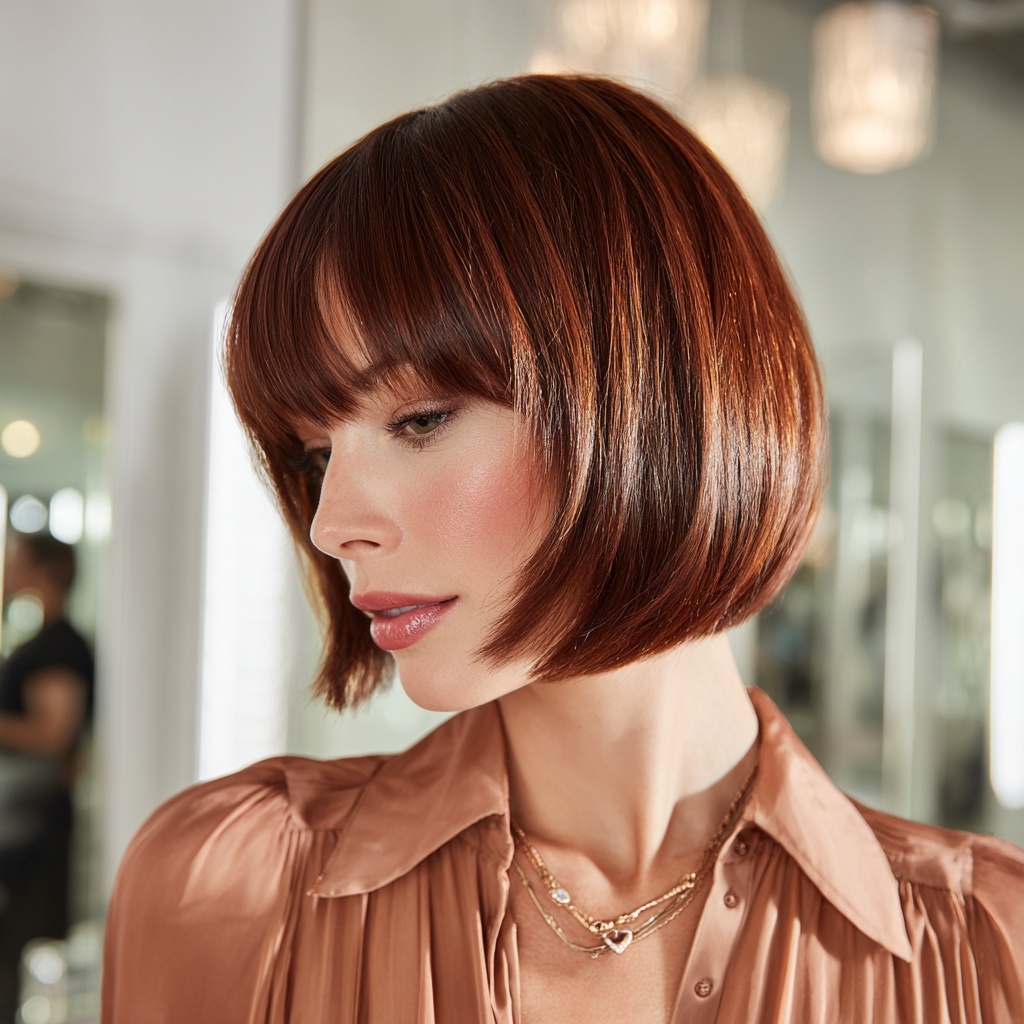 High-Shine Butterfly Bob with Glossy Finish