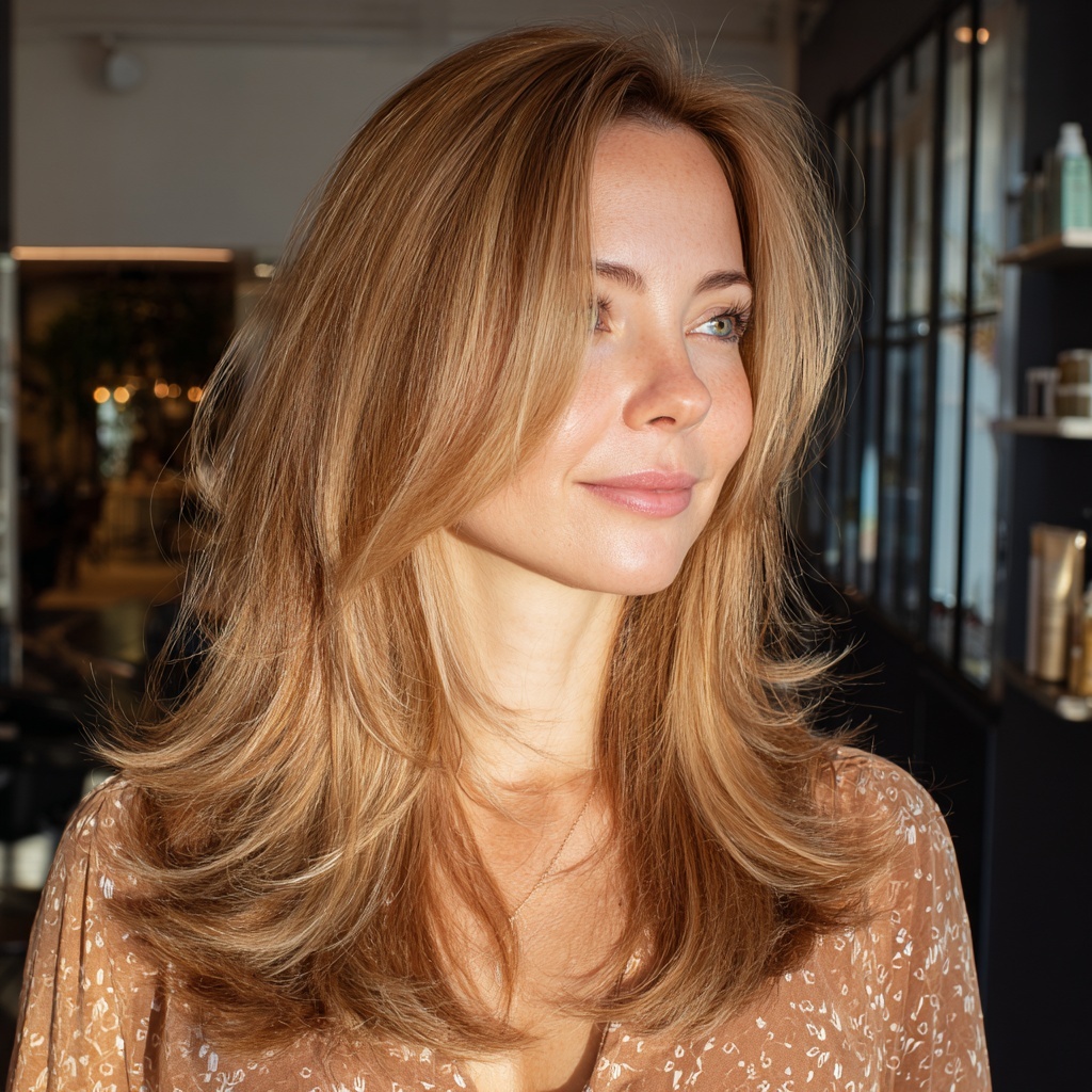 Honey Beige Micro Highlight Layers for Balanced Warmth