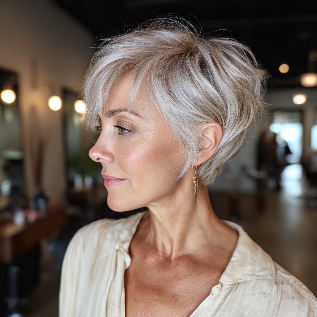 Icy Pearl Micro Highlight Pixie for Modern Glow