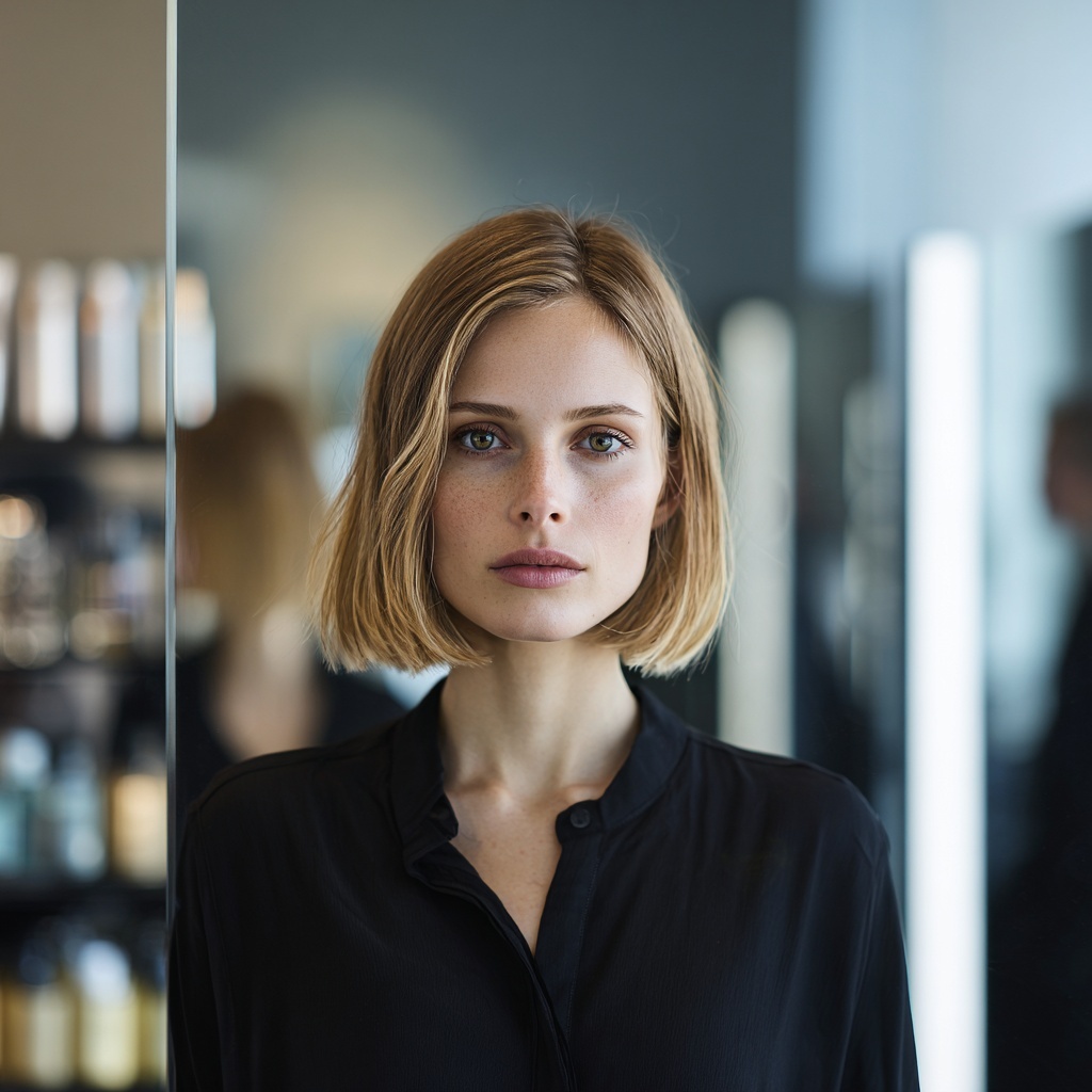 Linear Bob Framing Calm Balance