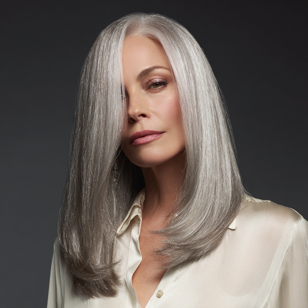 Liquid Silver Veil for Reflective Calm