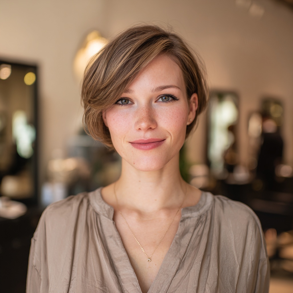 Long Crown Pixie with Polished Silhouette