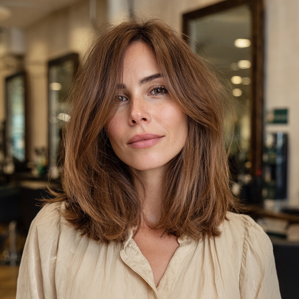 Medium Hush Cut with Light Feathering