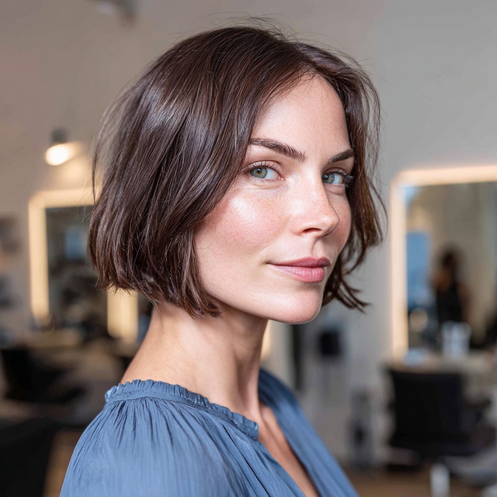 Micro-Length Bob with Lifted Back Shape