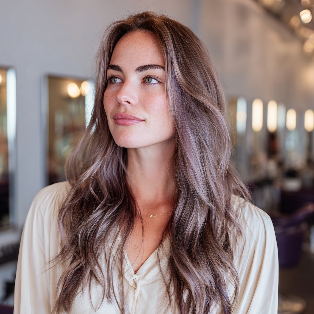 Moonlit Opal Balayage for Reflective Coolness