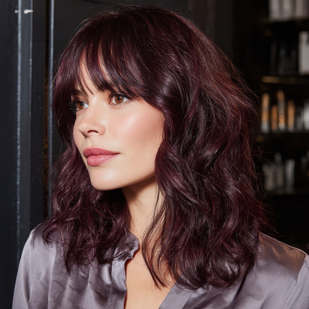 Mulberry Shag with Subtle Dimension