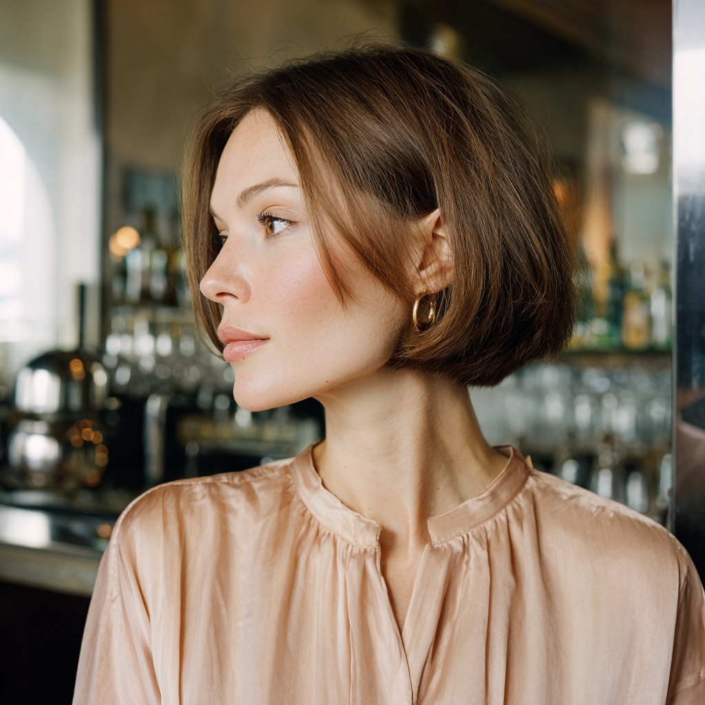 Polished Ear-Tucked Bob