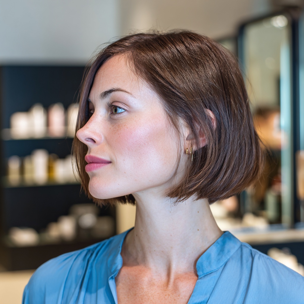 Polished Nape Bob with Precision Shape