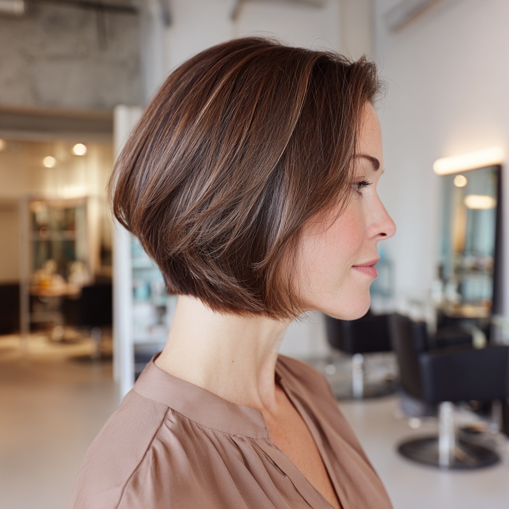 Polished Nape Cut Shaping a Clean Line