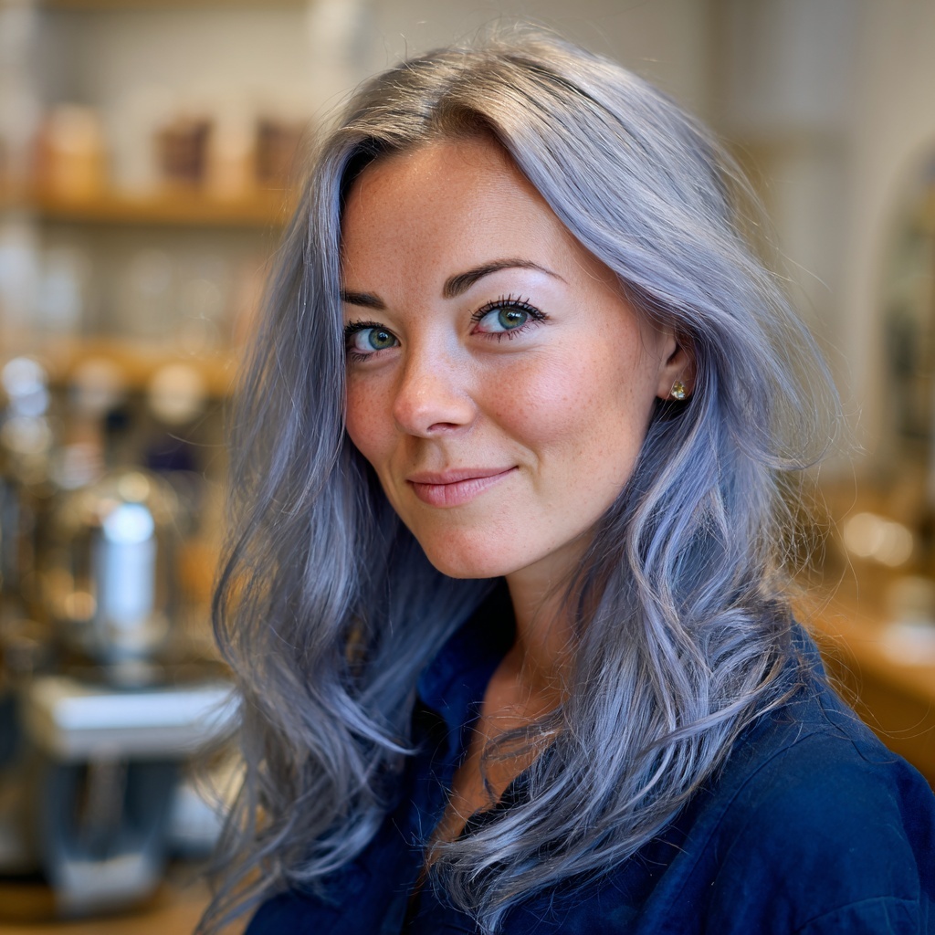 Powder Blue Highlights for Airy Cool Light