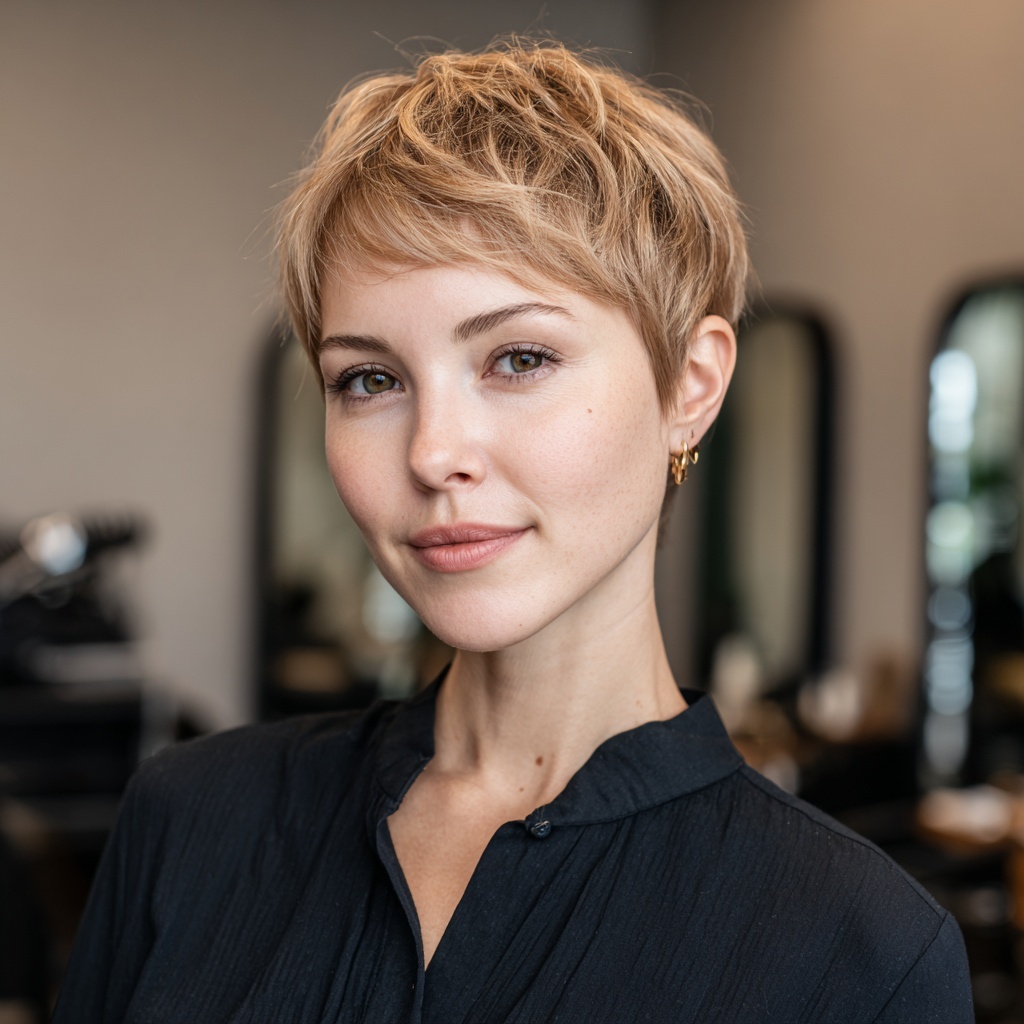 Rounded Pixie with Seamless Lightness