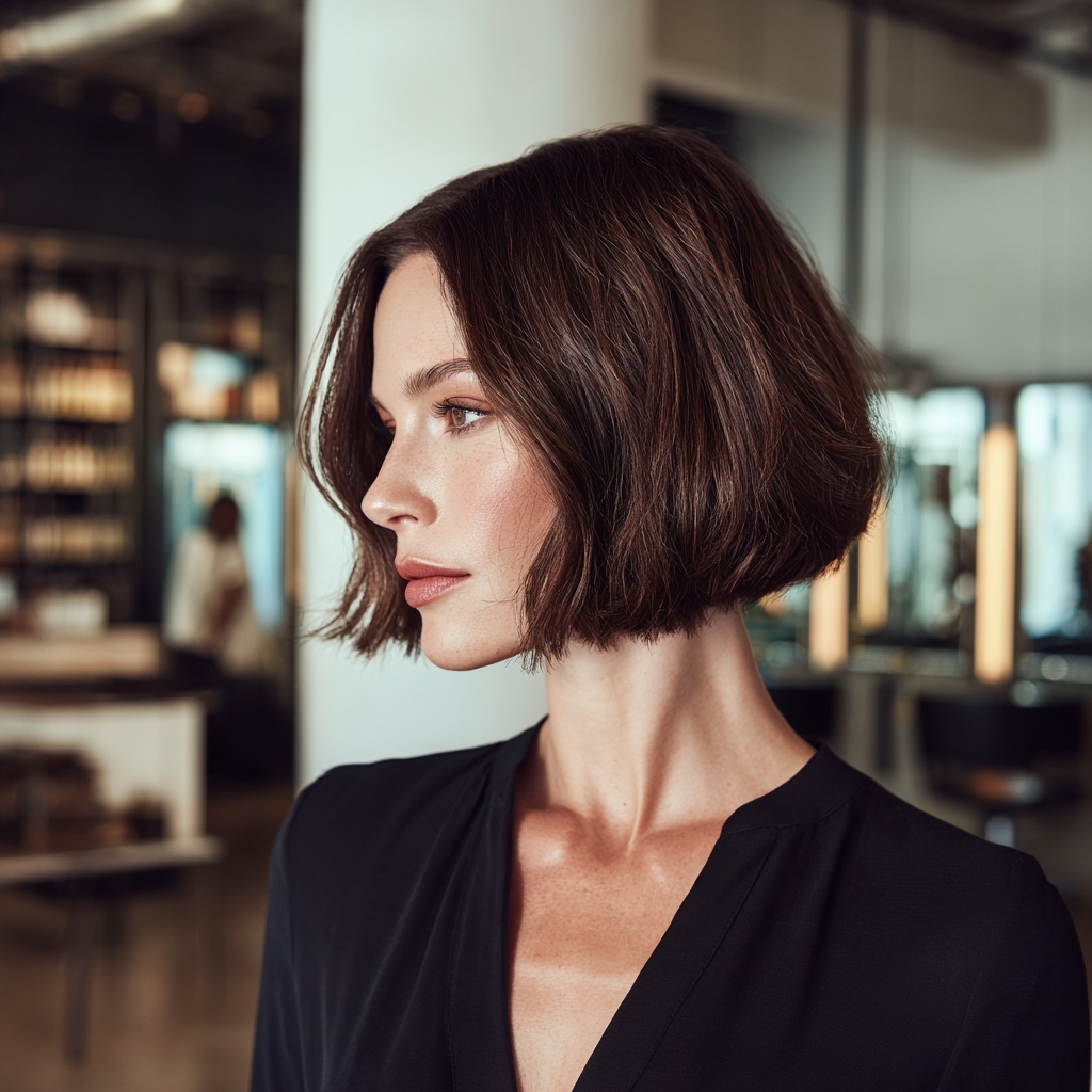Satin-Matte Bob for Polished Ease