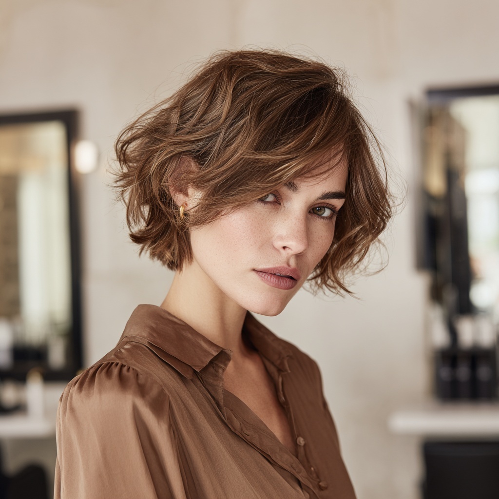 Sculpted Matte Crop with Angular Edge