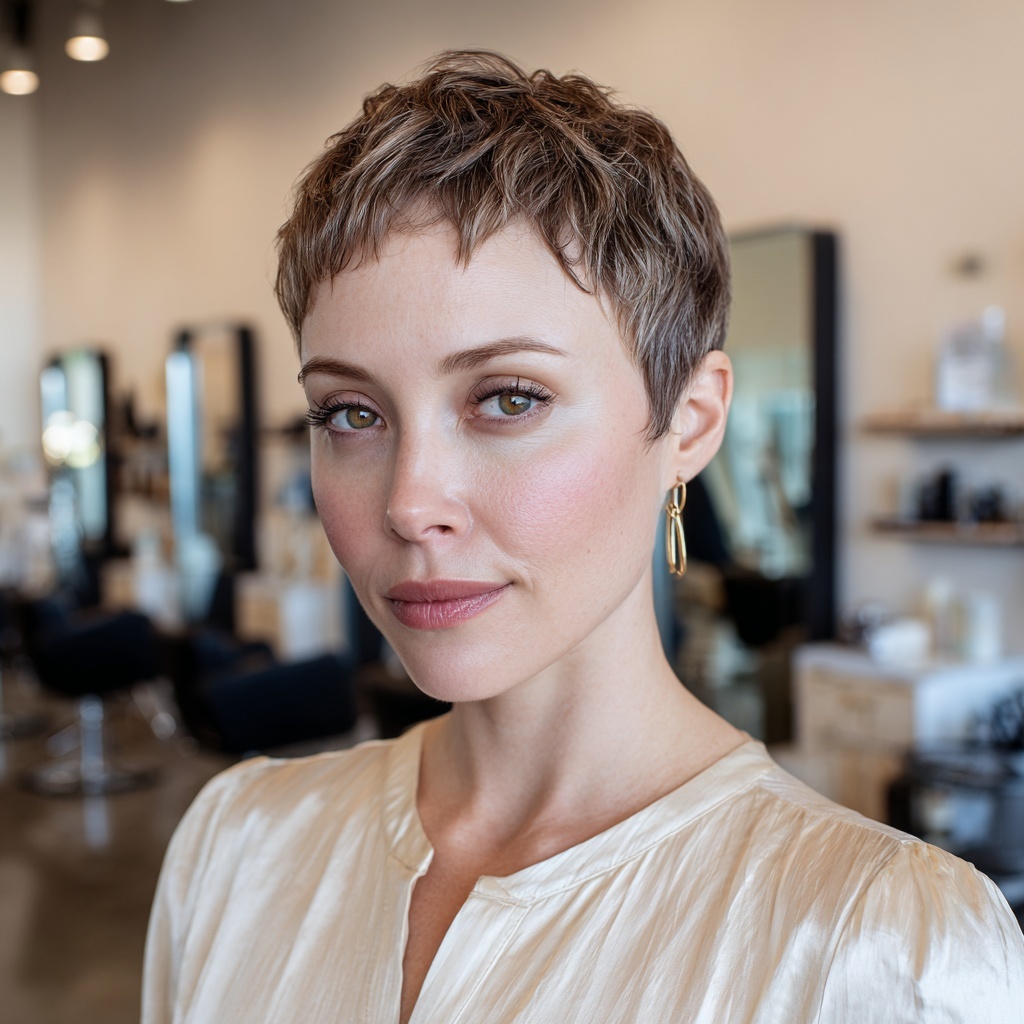 Sculpted Pixie Holding Shape with Ease