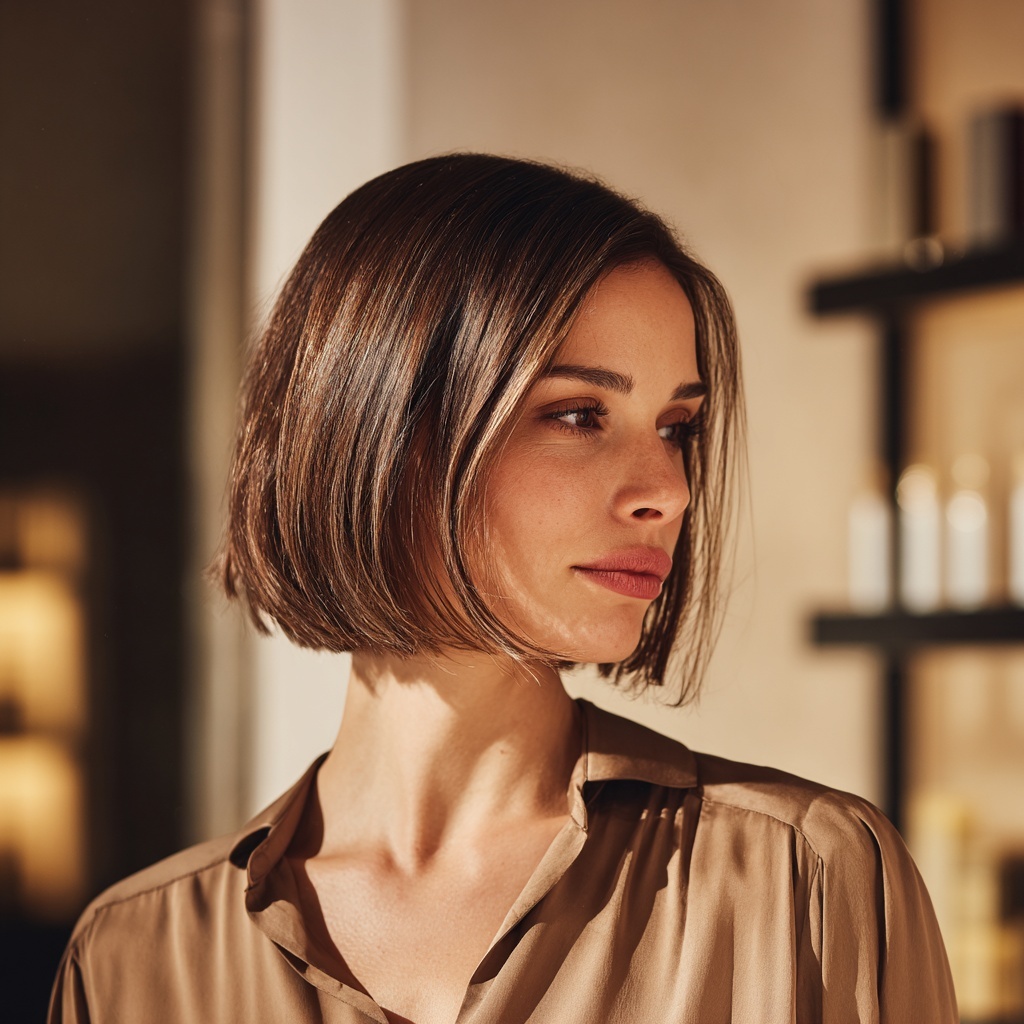 Shadow Contour Bob Showing Dimension