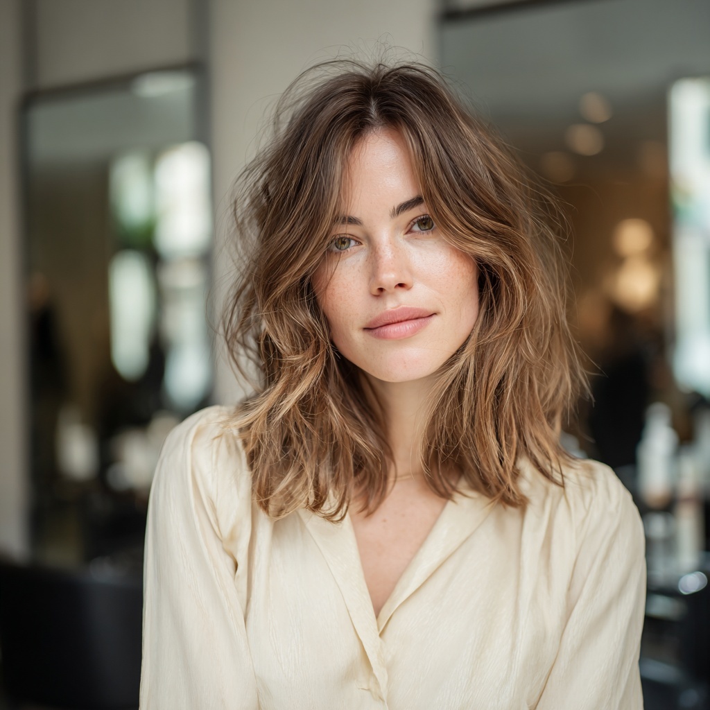 Shag-Inspired Hush Cut for Playful Texture