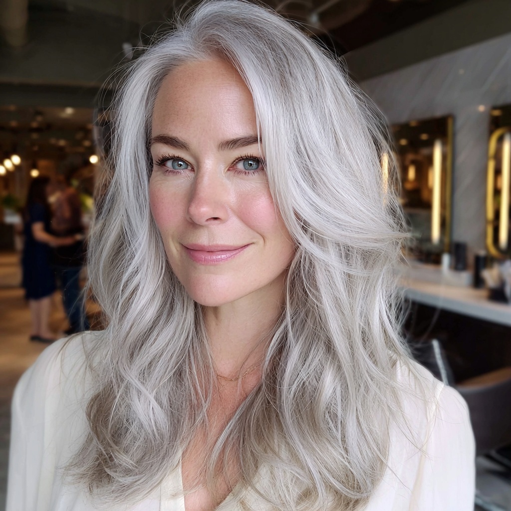 Silver Pearl Waves for Luminous Coolness