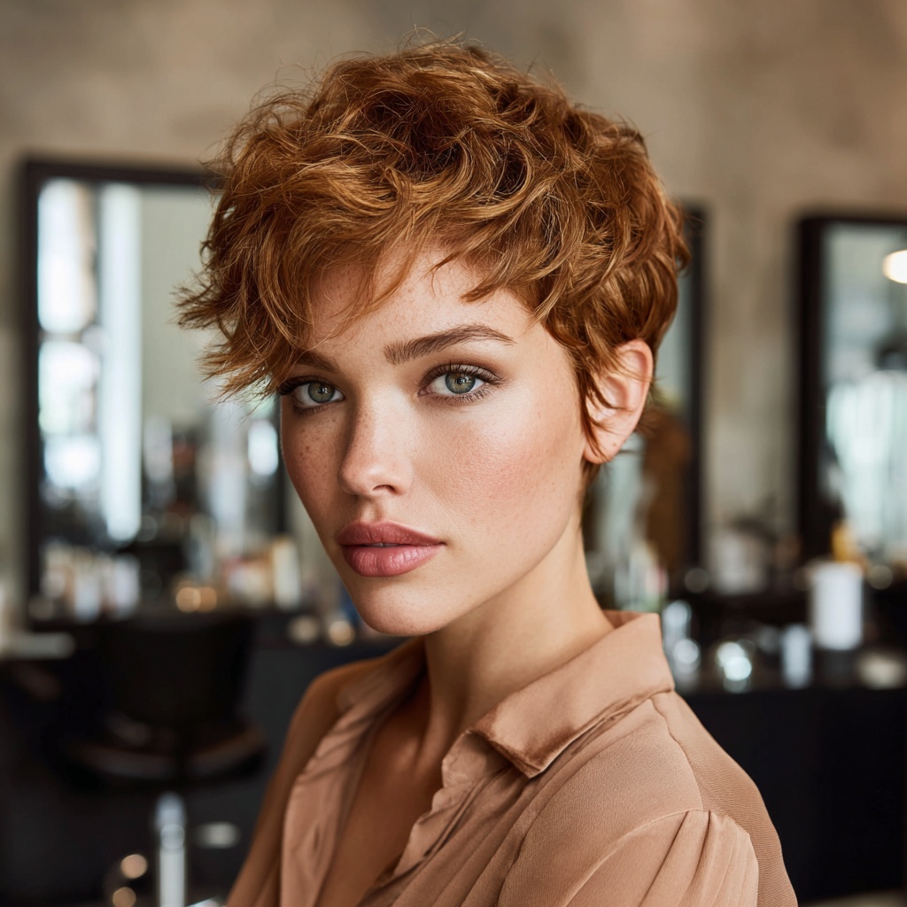 Smoked Copper Pixie with Tapered Crown