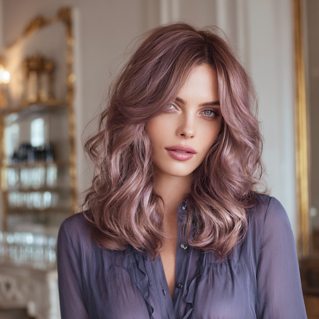 Smoky Mauve Micro Highlight Crop for Cool Luxury