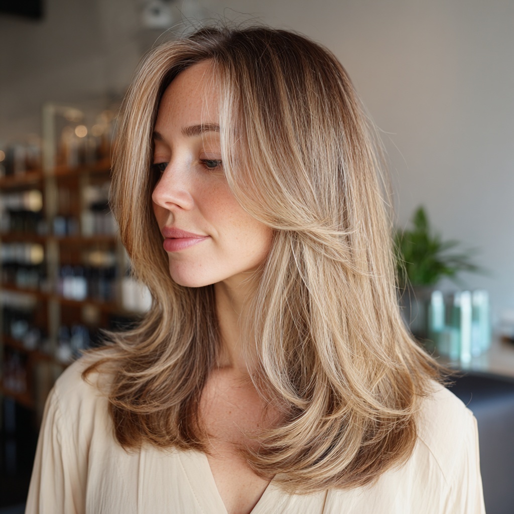 Soft Layered Hush Cut with Airy Movement