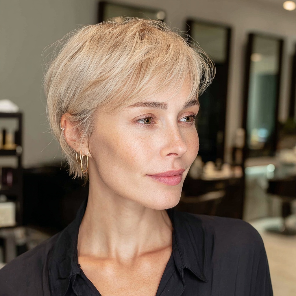 Soft Layered Pixie Framing Gentle Volume
