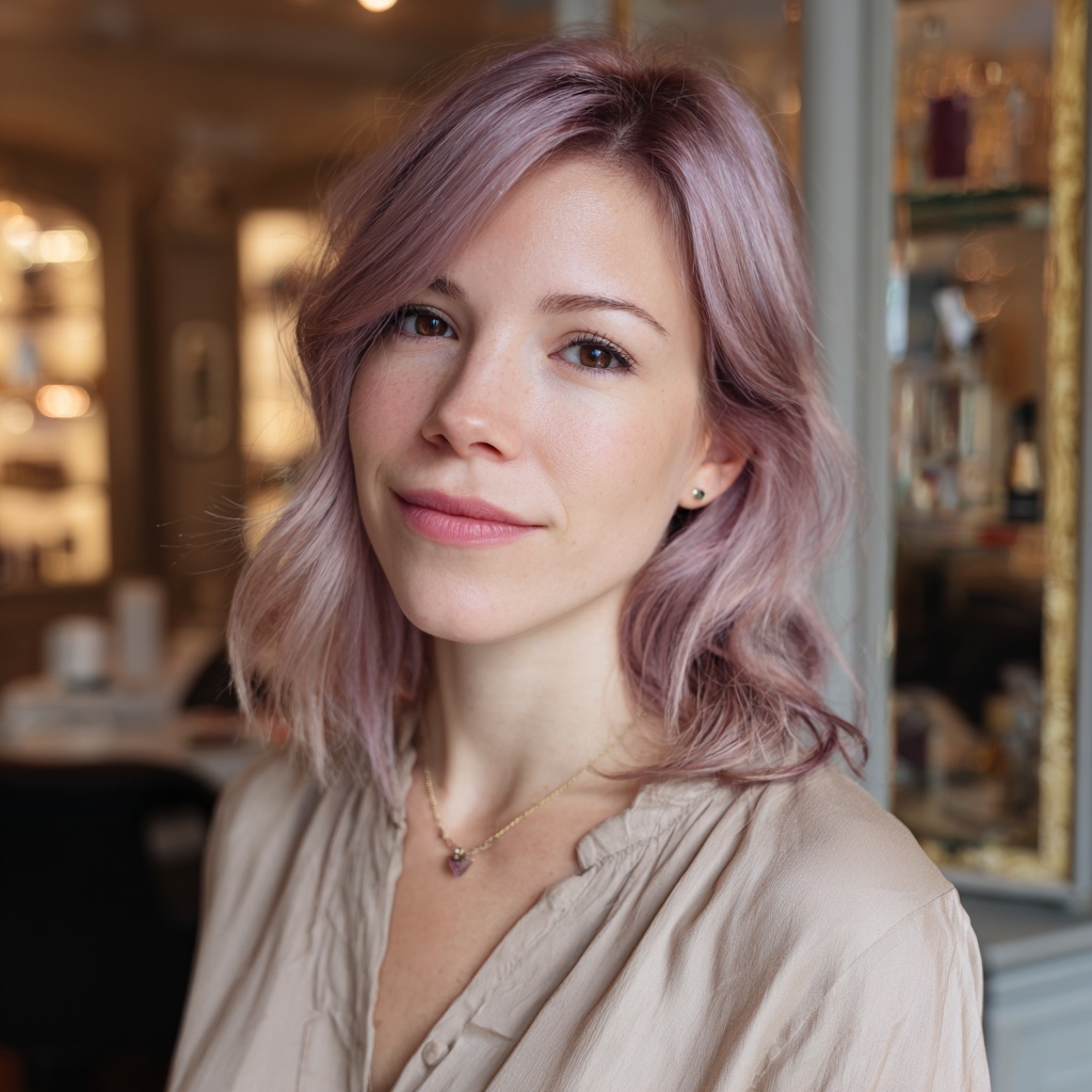 Soft Mauve Foilyage for Muted Shine