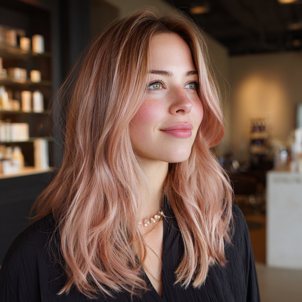 Soft Pink Pearl Blend with Rosy Reflection