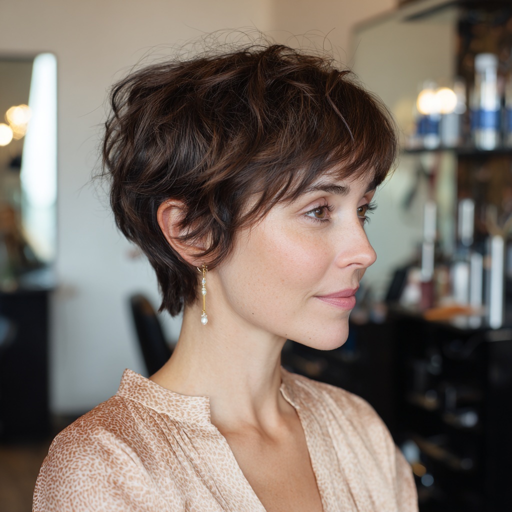 Soft Reflection Pixie Cut Built for Controlled Movement