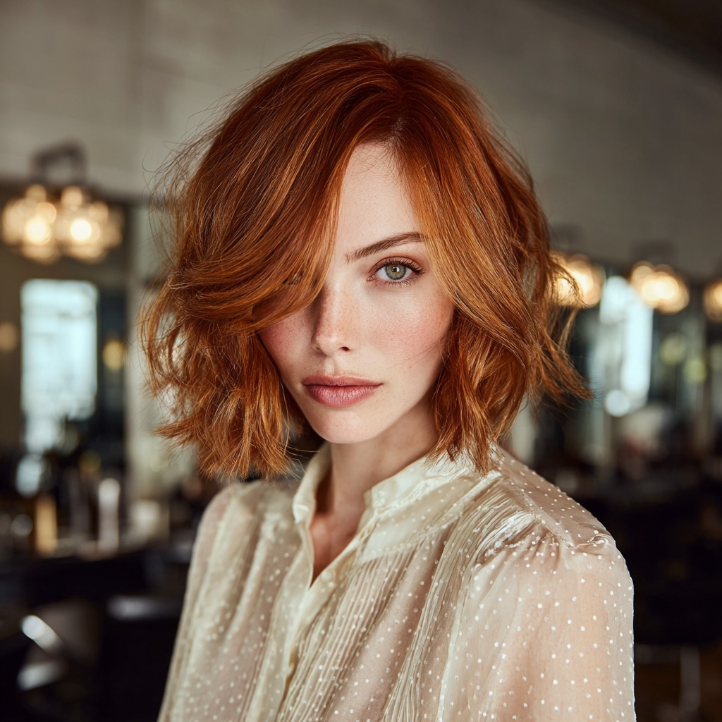 Spiced Copper Bob for Subtle Boldness