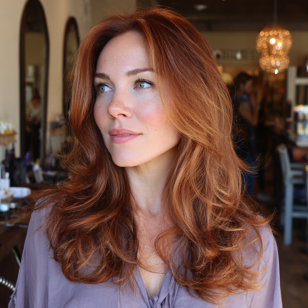 Sunlit Copper Brown for Gentle Radiance