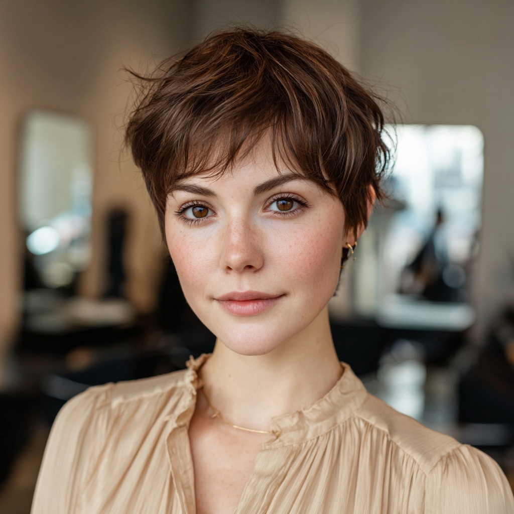Tapered Pixie with Contoured Crown