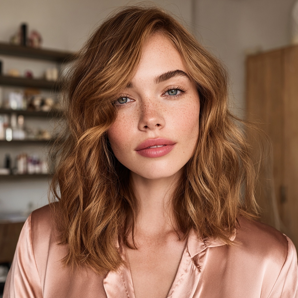 Toffee Wave Bob paired with Romantic Movement