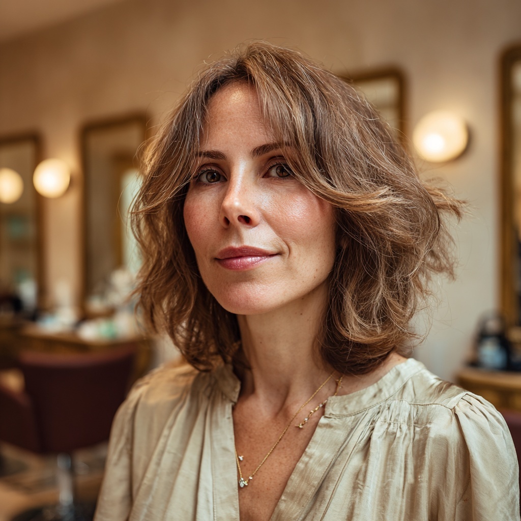 Tousled Hush Cut with Face-Framing Layers