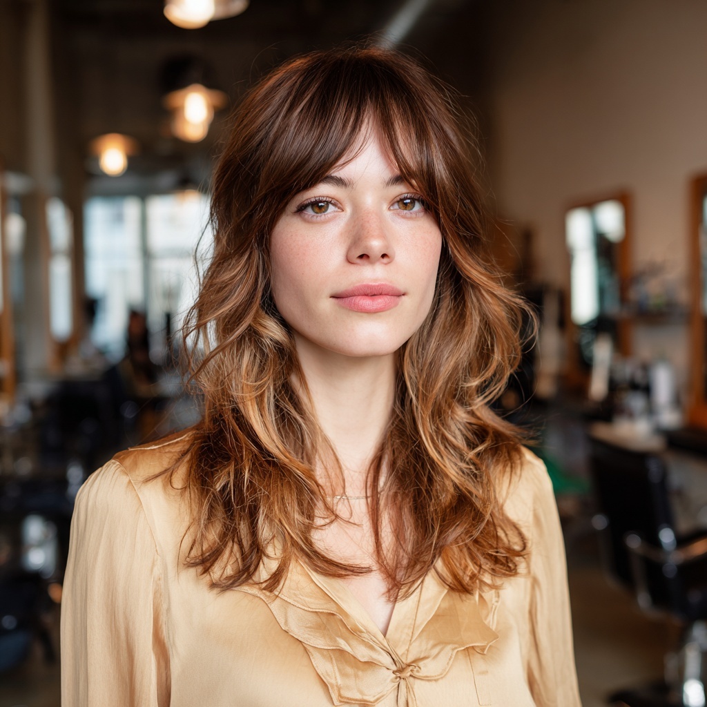 Tousled Hybrid Crop with Floating Ends