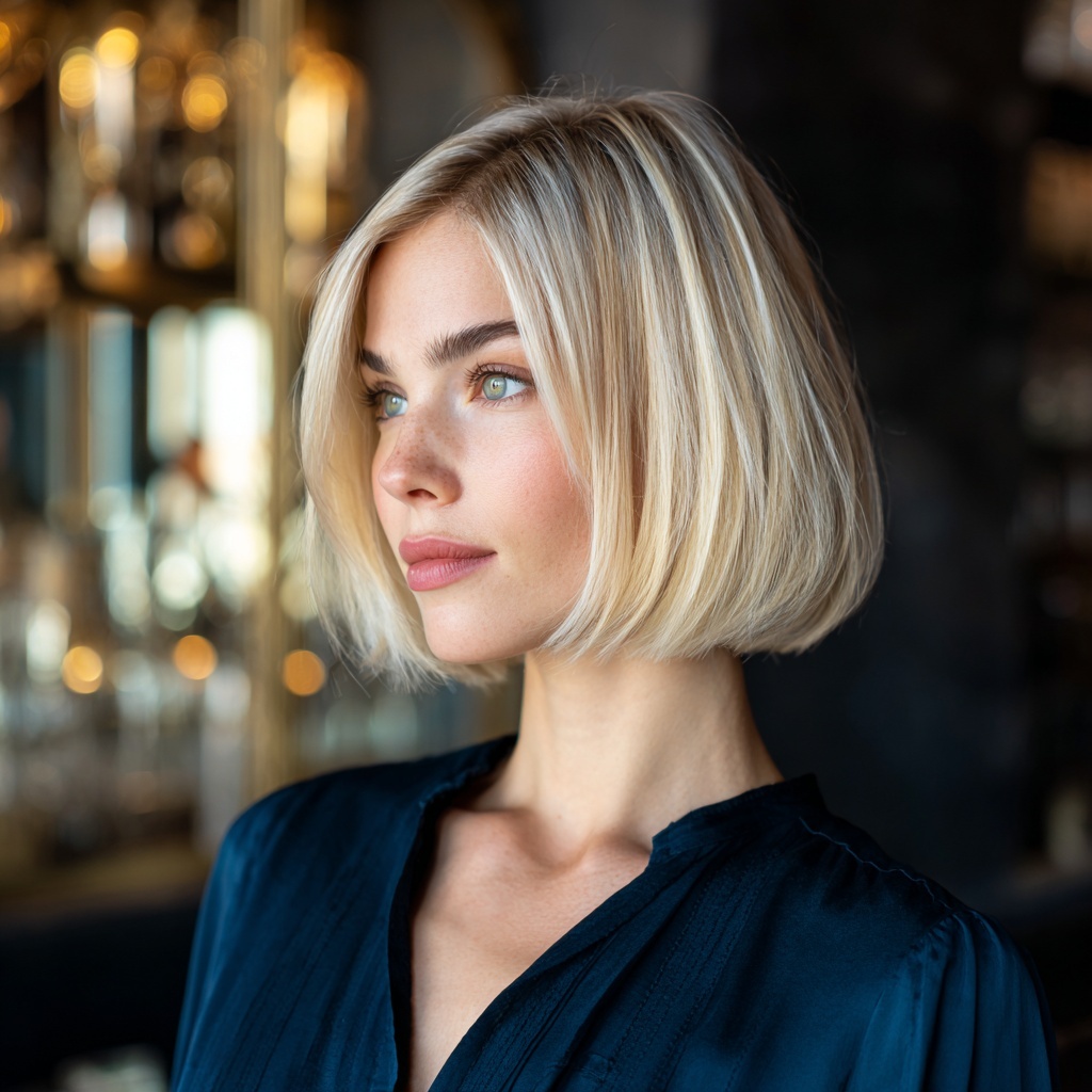 Vanilla Cream Foilyage Bob for Bright Definition